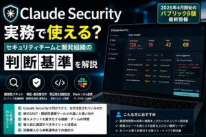 Claude Securityは実務で使える？セキュリティチームと開発組織の判断基準を解説